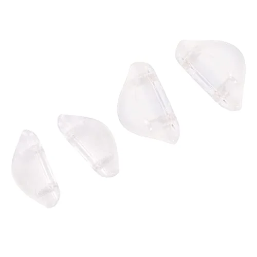 SAUCER Replacement Nose Piece Pads for Oakley Chamfer OX8045 Eyeglasses - Clear